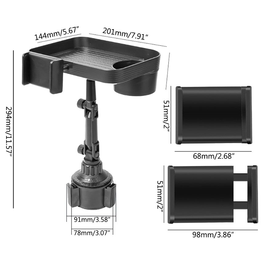 SOPORTE DE COMIDA Y CELULAR PARA CARRO